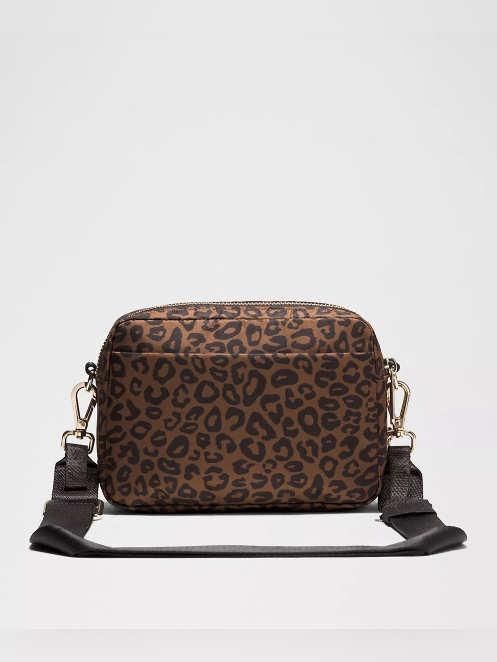 lululemon ❤️ Everywhere Leopard Print Brown Crossbody Bag 2L Gold Hardware NWOT - Picture 3 of 15